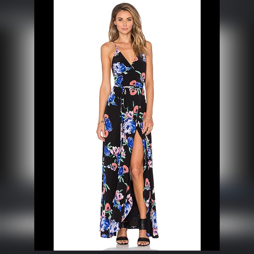 Yumi Kim Rush Hour Wrap Maxi Dress in Ivy Blossom